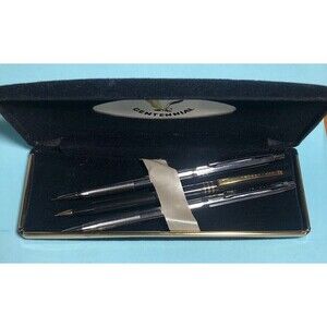 Centennial Pen Pencil Set In The Original Black Box 2 Pencils .5mm & .9mm